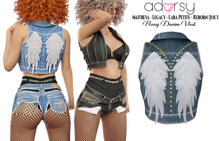 adorsy - Roxy Denim Jacket Original - Maitreya/Legacy-Nerido/Lara Petite/Reborn-Juicy
