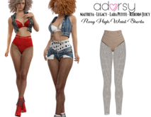 adorsy - Roxy High Waisted Shorts Brown - Maitreya/Legacy-Nerido/Lara Petite/Reborn-Juicy