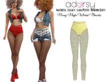 adorsy - Roxy High Waisted Shorts Yellow - Maitreya/Legacy-Nerido/Lara Petite/Reborn-Juicy