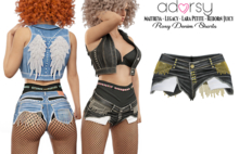 adorsy - Roxy Denim Shorts Black - Maitreya/Legacy-Nerido/Lara Petite/Reborn-Juicy