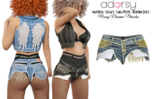 adorsy - Roxy Denim Shorts Dirty - Maitreya/Legacy-Nerido/Lara Petite/Reborn-Juicy