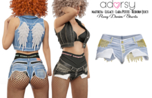 adorsy - Roxy Denim Shorts Faded - Maitreya/Legacy-Nerido/Lara Petite/Reborn-Juicy