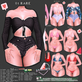 01. RARE - Lani - Outfit Black - Demicorn (all bodies)