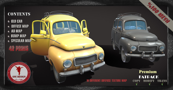 (Efe Design) Premium Old Car Fatpack Fullperm