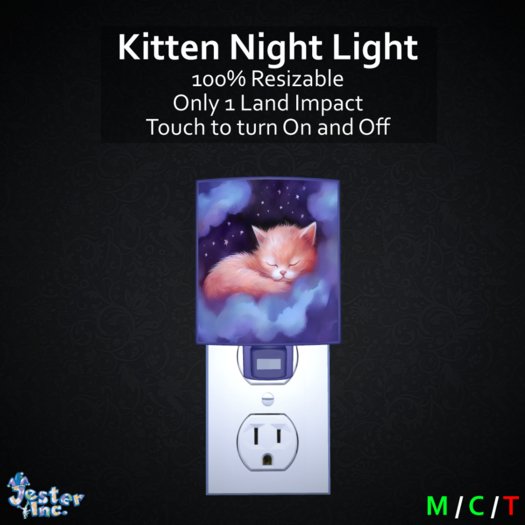 [Jester Inc.] Kitten Night Light!