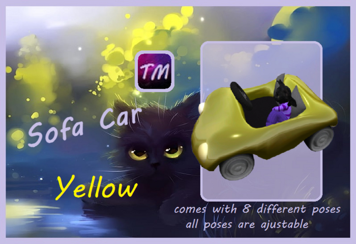 *TM*  Sofa Car - Yellow