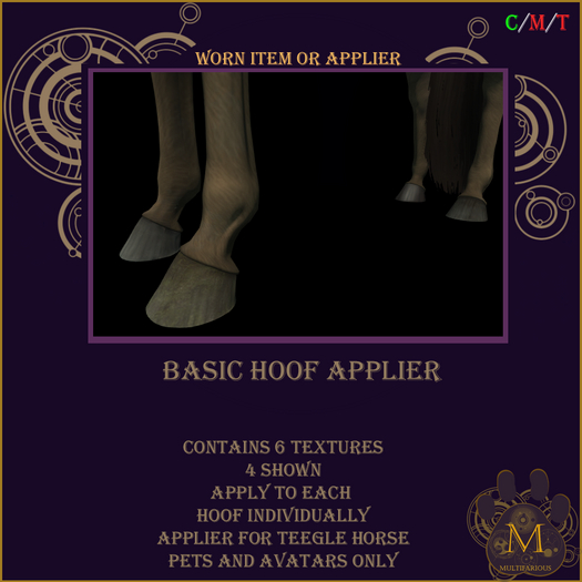 *M* basic hoof texture applier teegle horse Unpacker