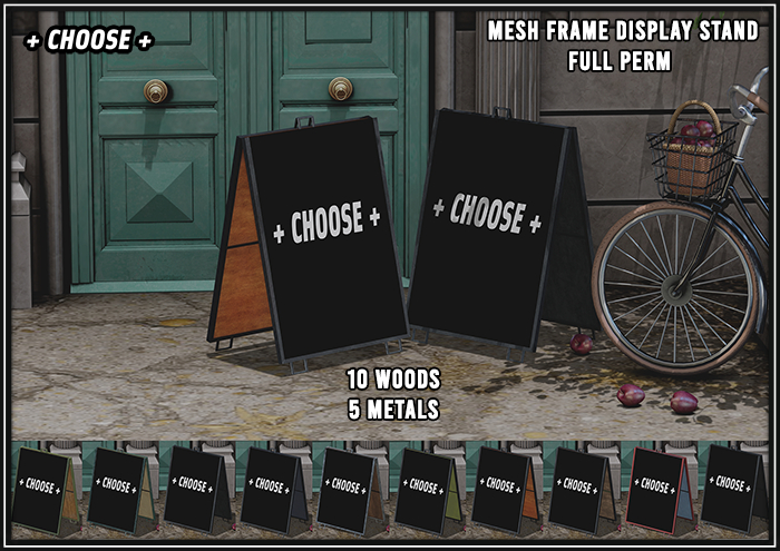. + CHOOSE + . MESH  A Frame Display Stand - FULL PERMS