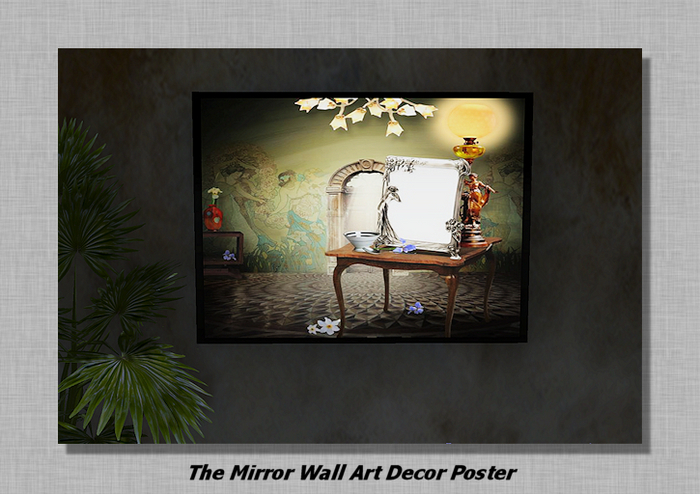 The Mirror Wall Art Decor Poster-full perm texture