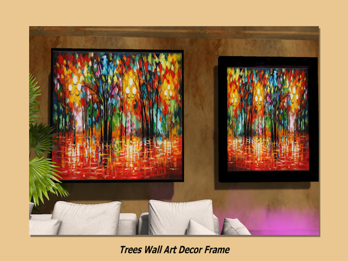 Trees Wall Art Decor Poster-full perm texture 