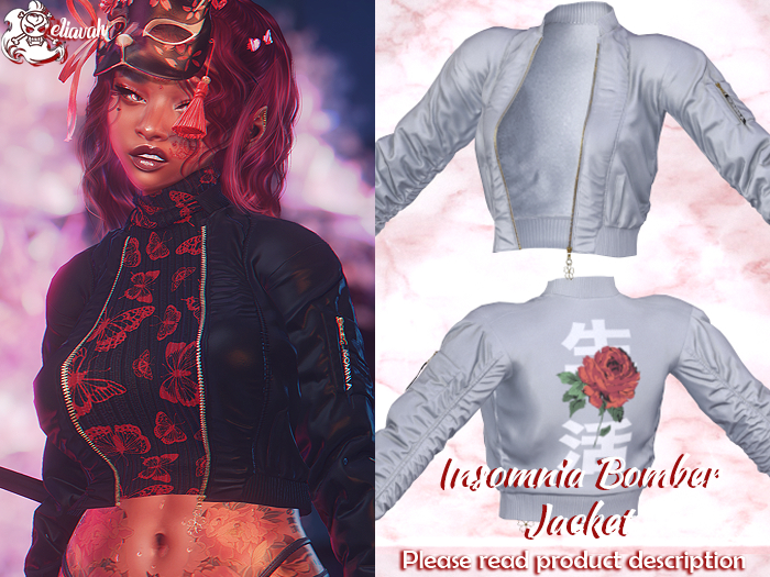 Eliavah ~ Insomnia Bomber [WHITE ROSE]