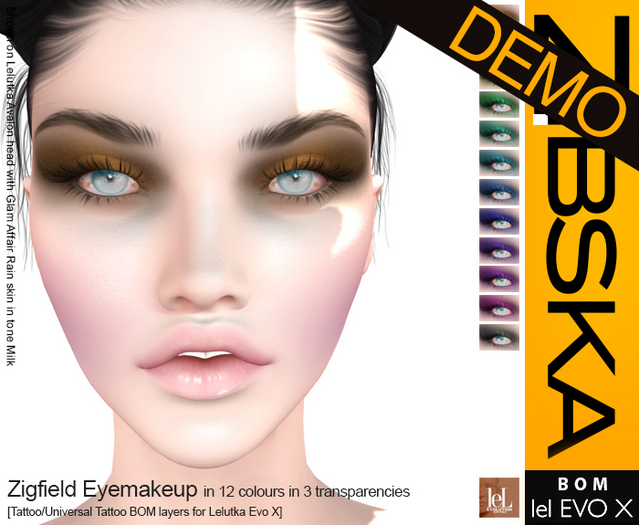 Zibska Evo X ~ Zigfield Eyemakeup Demo