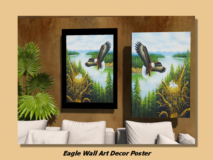 Eagle Wall Art Decor Poster-full perm texture