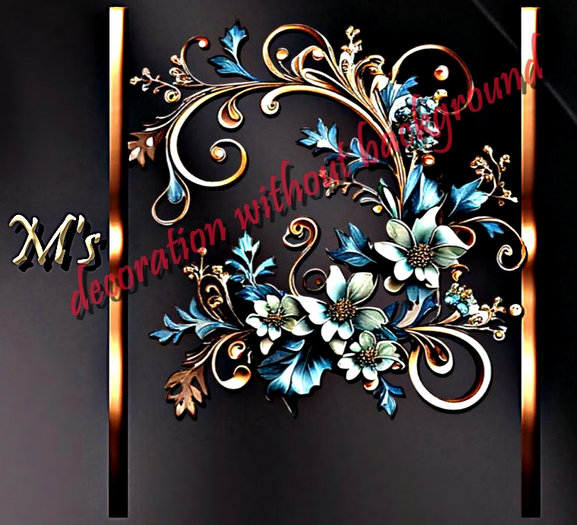 M's - SCREEN - Partition - decorative flowers