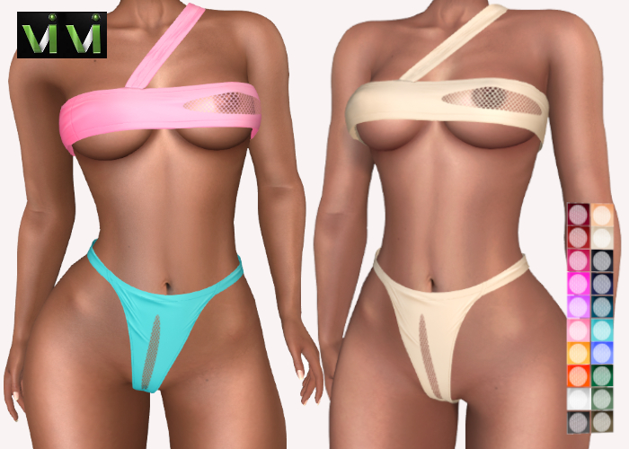 Vi Vi_ Fishnet Keyhole Bikini 