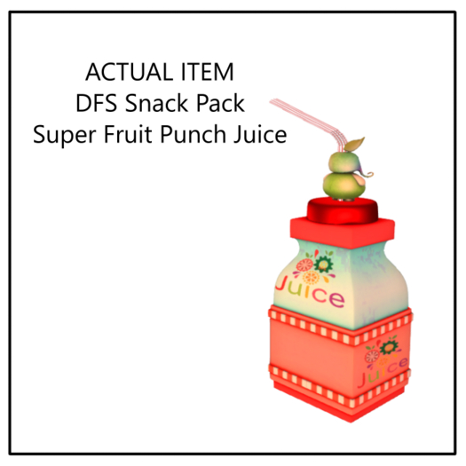 DFS Snack Pack Super Fruit Punch Juice - ACTUAL ITEM