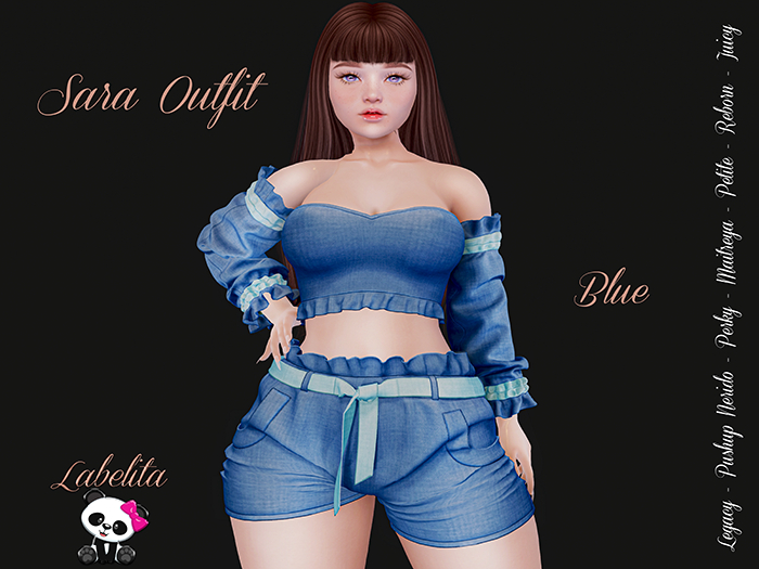 [LABELITA] Sara Outfit Blue