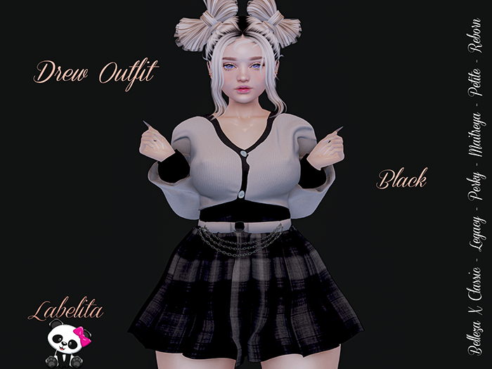 [LABELITA] Drew Outfit Black