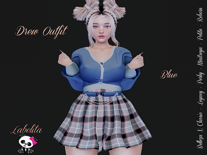[LABELITA] Drew Outfit Blue