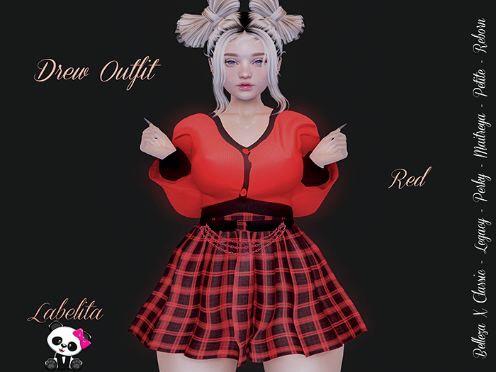 [LABELITA] Drew Outfit Red