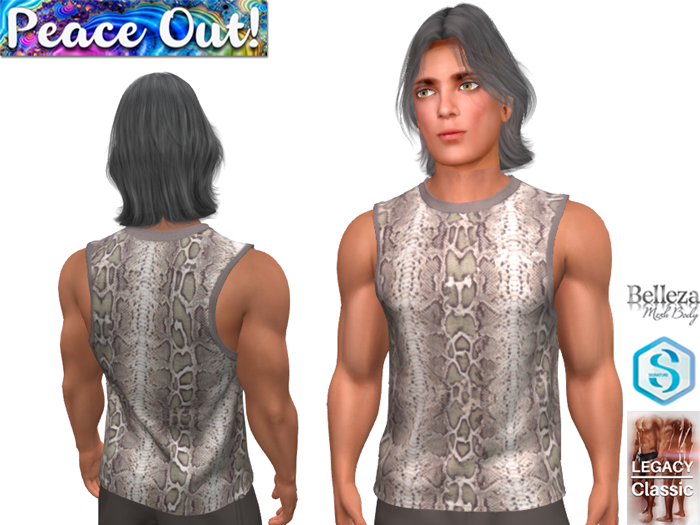 [PO] Mens Tank Top - Snakeskin