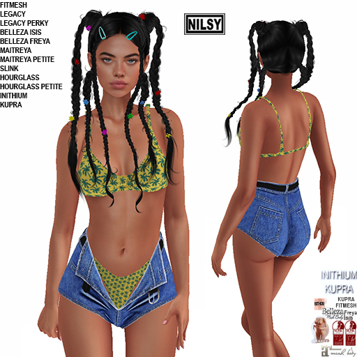 BIKINI&OPEN FRONT SHORTS,CL&MESH BODY
