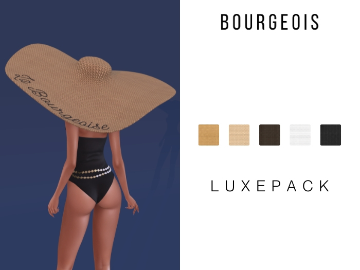 BOURGEOIS : Dahlia Wicker Hat LuxePack