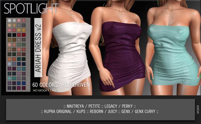 SPOTLIGHT - ARIAH DRESS v2 (DEMO Available In-World)