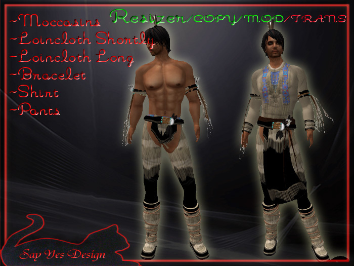 man's Native Outfit 884