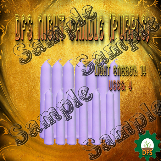 DFS Texture Night Candle (Purple)