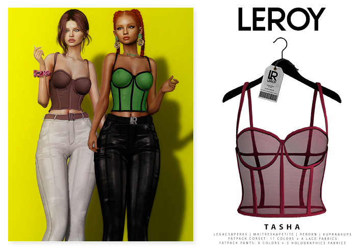 LEROY - Tasha Corset  - Burgundy