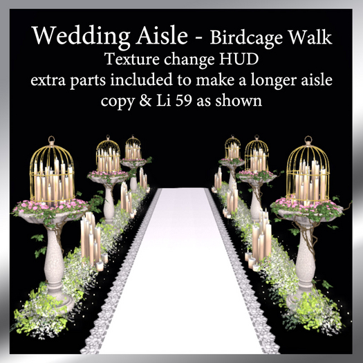 Birdcage Walk Wedding Aisle