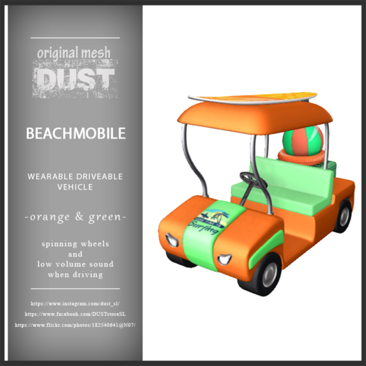 DUST: Beachmobile Orange & Green 
