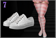 <7w> Bobbie Sneaks - Hearts White ~Maitreya, Reborn, Legacy~