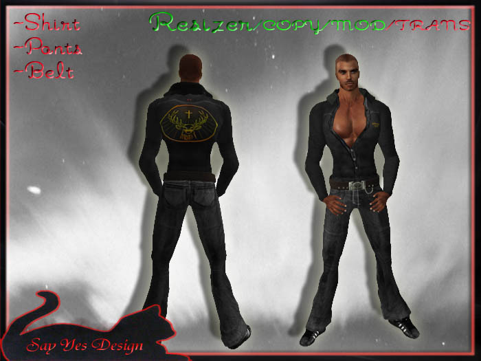 man's shirt and trousers Outfit 927