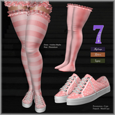 <7w> Bobbie Socks - Hearts, Free DEMO ~Maitreya, Reborn, Legacy~