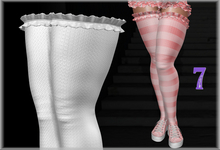 <7w> Bobbie Socks - Hearts White ~Maitreya, Reborn, Legacy~