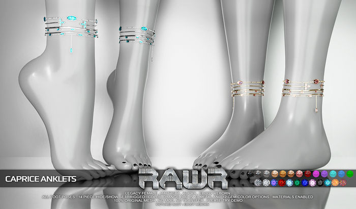 RAWR! Caprice Anklets DEMO (add me)