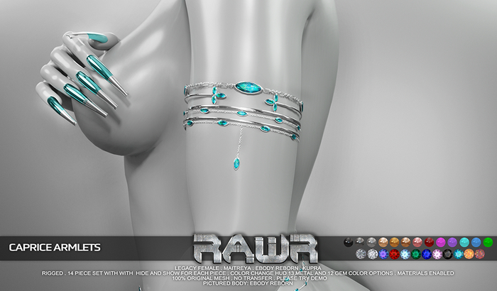 RAWR! Caprice Armlets (add me)
