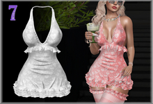 <7w> Maybe Dress - Hearts White ~Maitreya, LaraX, Reborn, Legacy, Kupra~