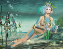 Belle Epoque { Ocean's Daughter } 5 Piece Set - Blue