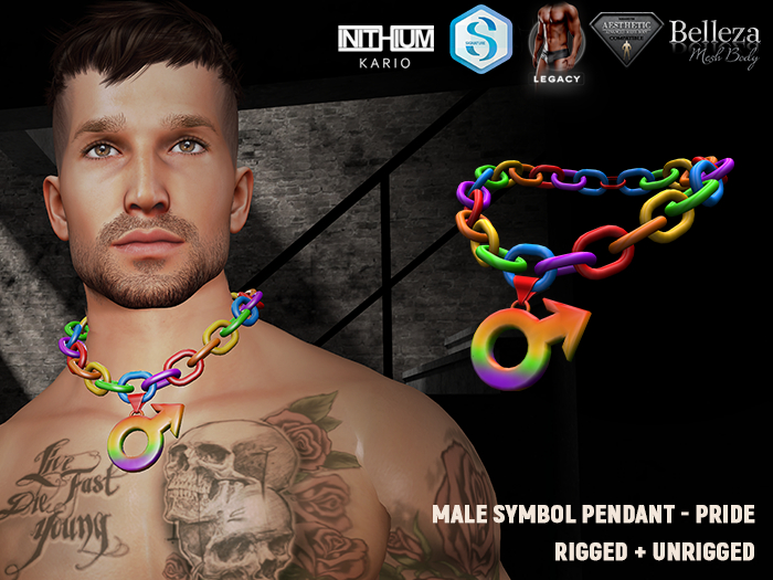 [SEVENELEVEN] Male Symbol Pendant - Pride