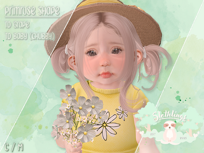 { Slothlings } Primrose Shape - TD Grape