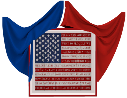 Tams - Draped Frame - Star Spangled Banner