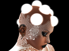 !   HAIR    ! Cyber/Cyborg/Fantasy Ball Style Neon Glow White
