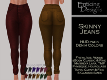*ED HUD Pack Skinny Jeans Colors Collection