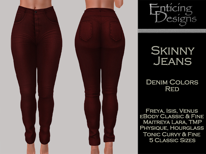 *ED Skinny Jeans Colors - Red
