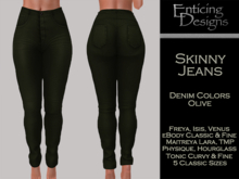 *ED Skinny Jeans Colors - Olive