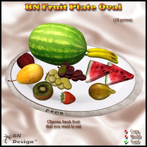BN Fruit Plate Oval