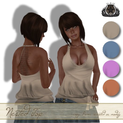 [SE*Designz] Nested Neckholder Top - FATPACK